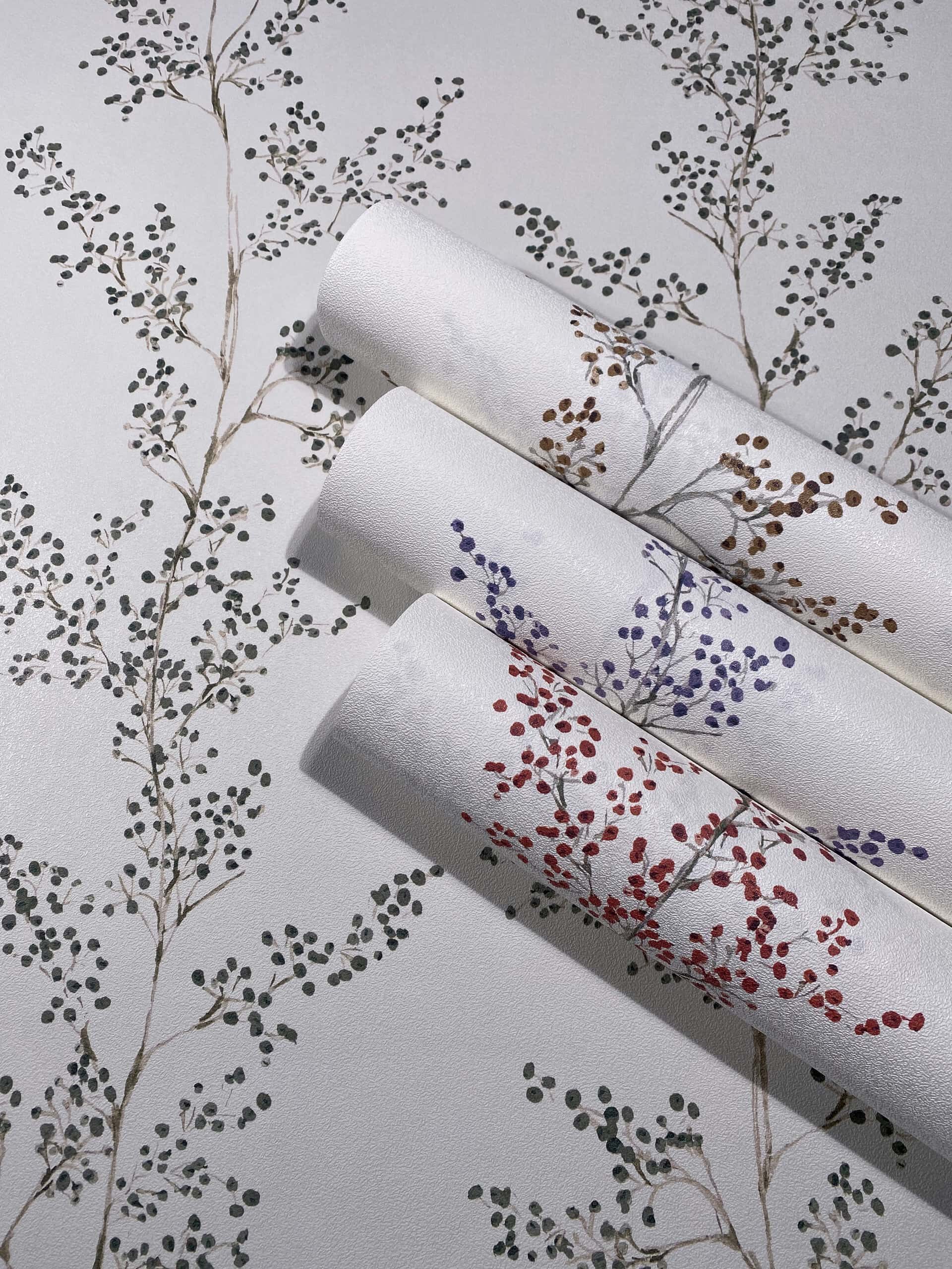 88989 88990 88991 88992 001 colorway rotated 1 - Vinyl tapéta zöld - Vinyl tapéta zöld, szürke virág mintával skandináv stílusban 88989