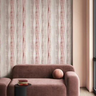 Vinyl tapéta bordó hullám mintával mosható 88987